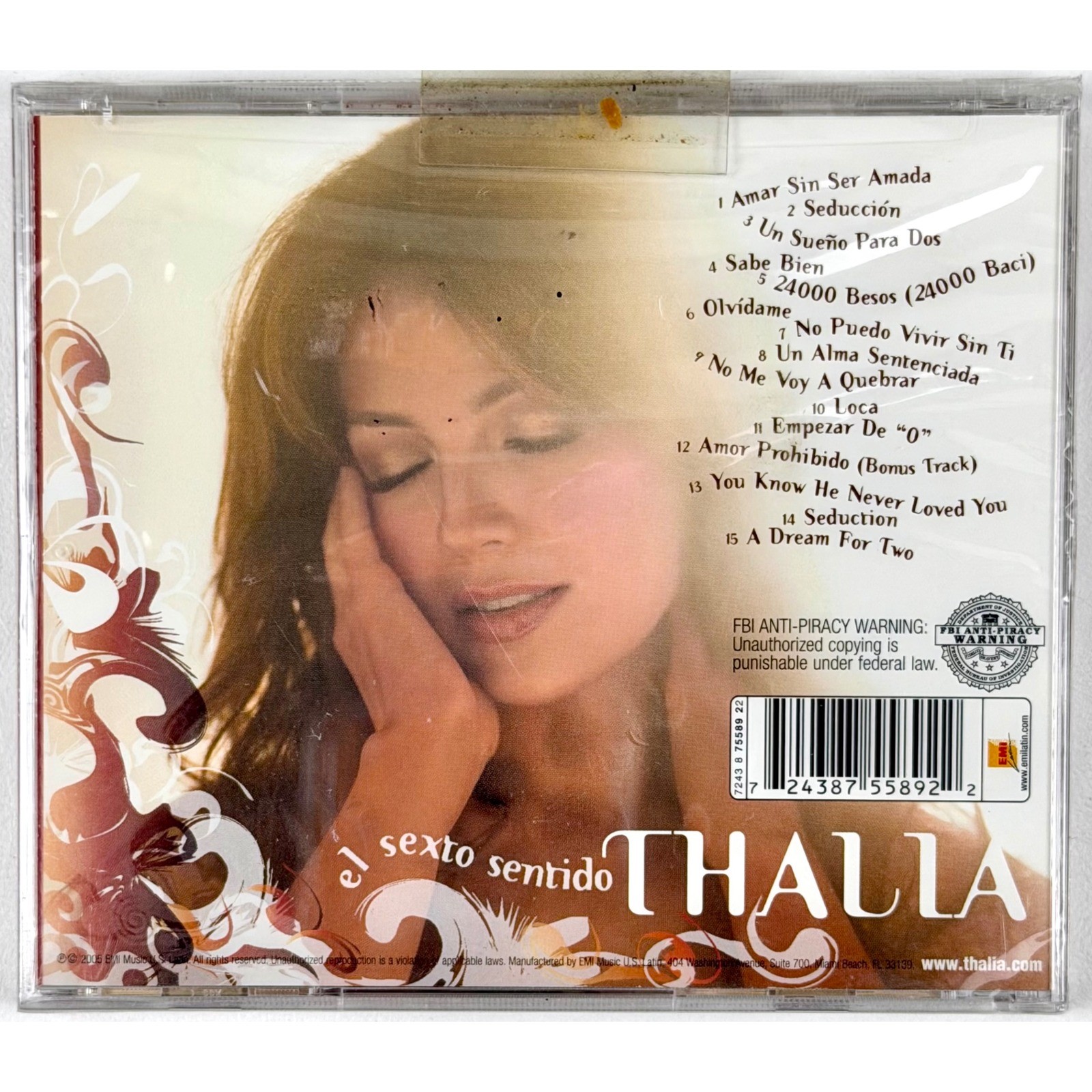 Thalia Lot of 2 CDs Primera Fila and El Sexto Sentido Factory Sealed Latin Pop