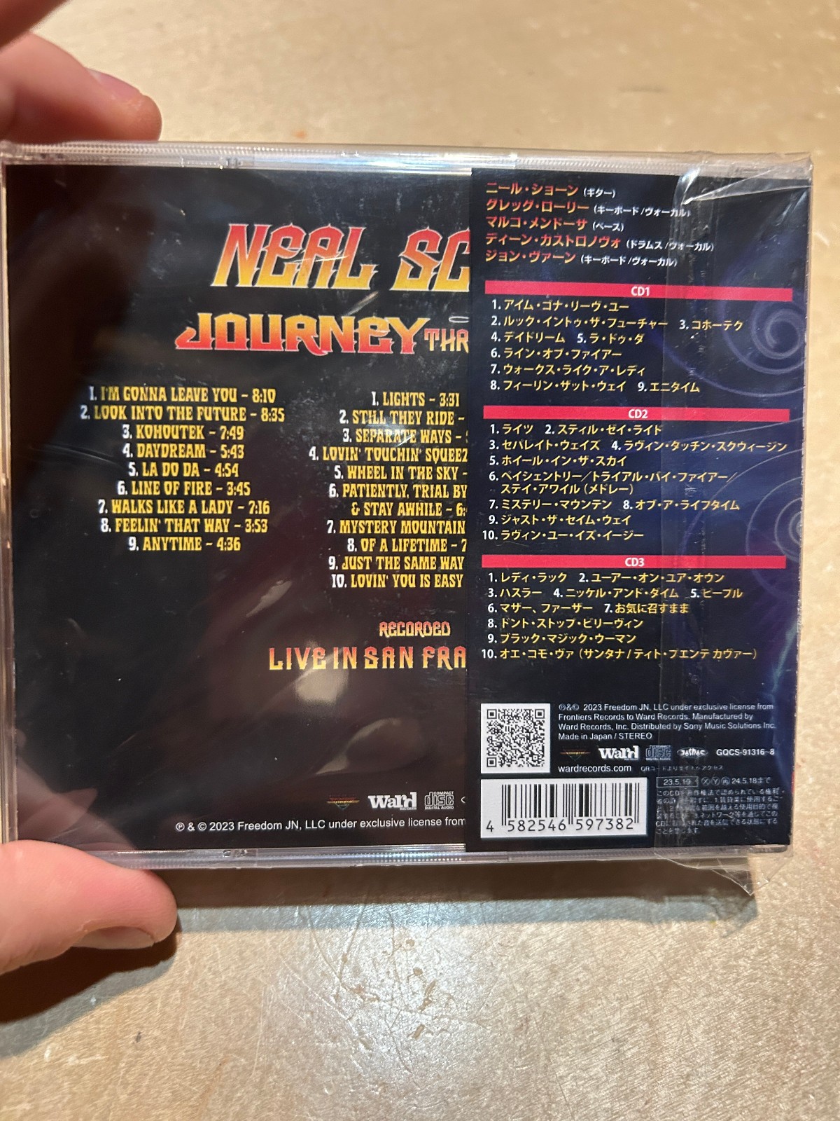 NEAL SCHON JOURNEY THROUGH TIME 2023 JAPAN RELEASE 3 CD SET