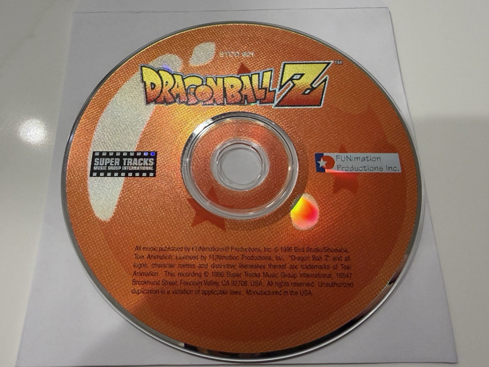 Dragon Ball Z Original Soundtrack CD DISC ONLY Shuki Levy Mahehi DBZ Anime RARE
