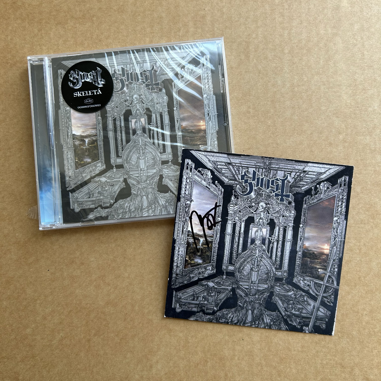 Ghost – Skeleta CD + Signed Autographed Art Card – Signed by Papa V Perpetua