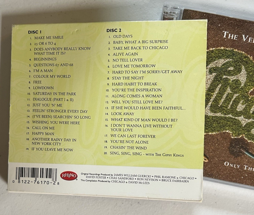 Chicago – The Very Best Of: Only The Beginning CD – 2003 Rhino Records R2 76170