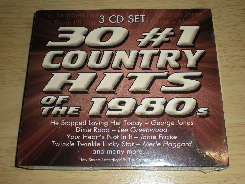 Various Artists: 30 Number #1 Country Hits of the 1980s 3 CD Set NEW SEALED