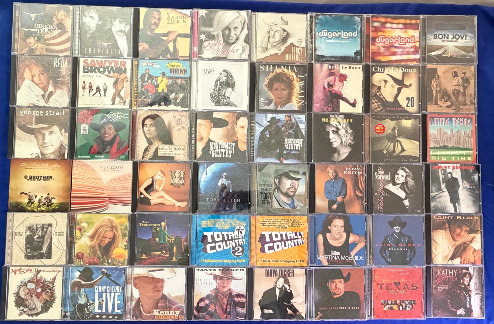 LOT-(48) Country Western/Americana CD #3 80s-1990s Tanya/Strait/Toby/Brooks Dunn