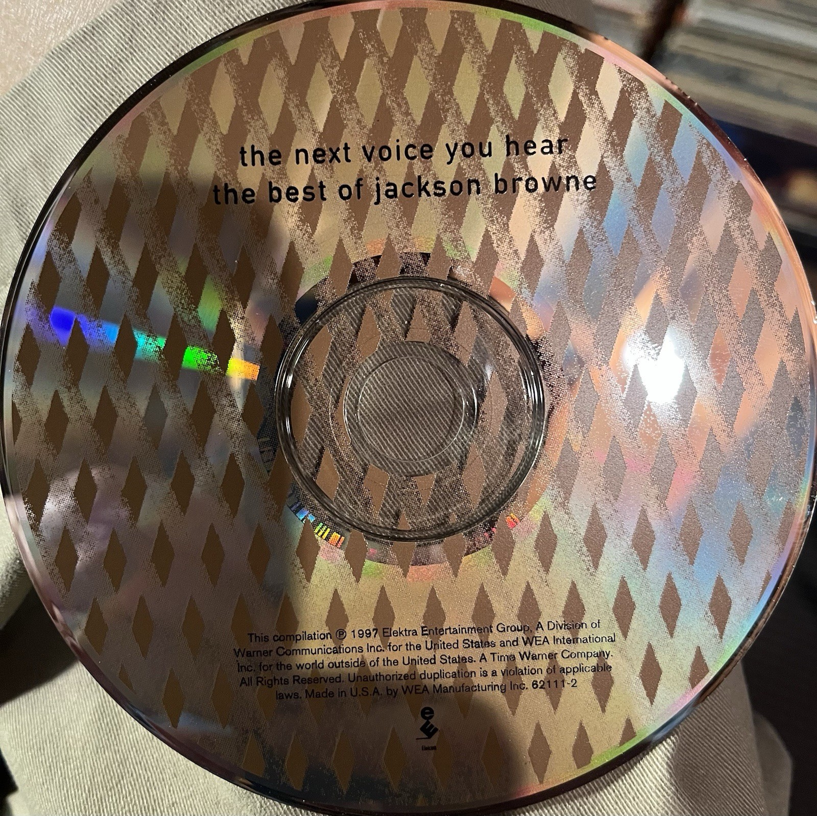 Jackson Browne “The Next Voice You Hear” CD•1972-‘97 Compilation•15 Songs=75+min