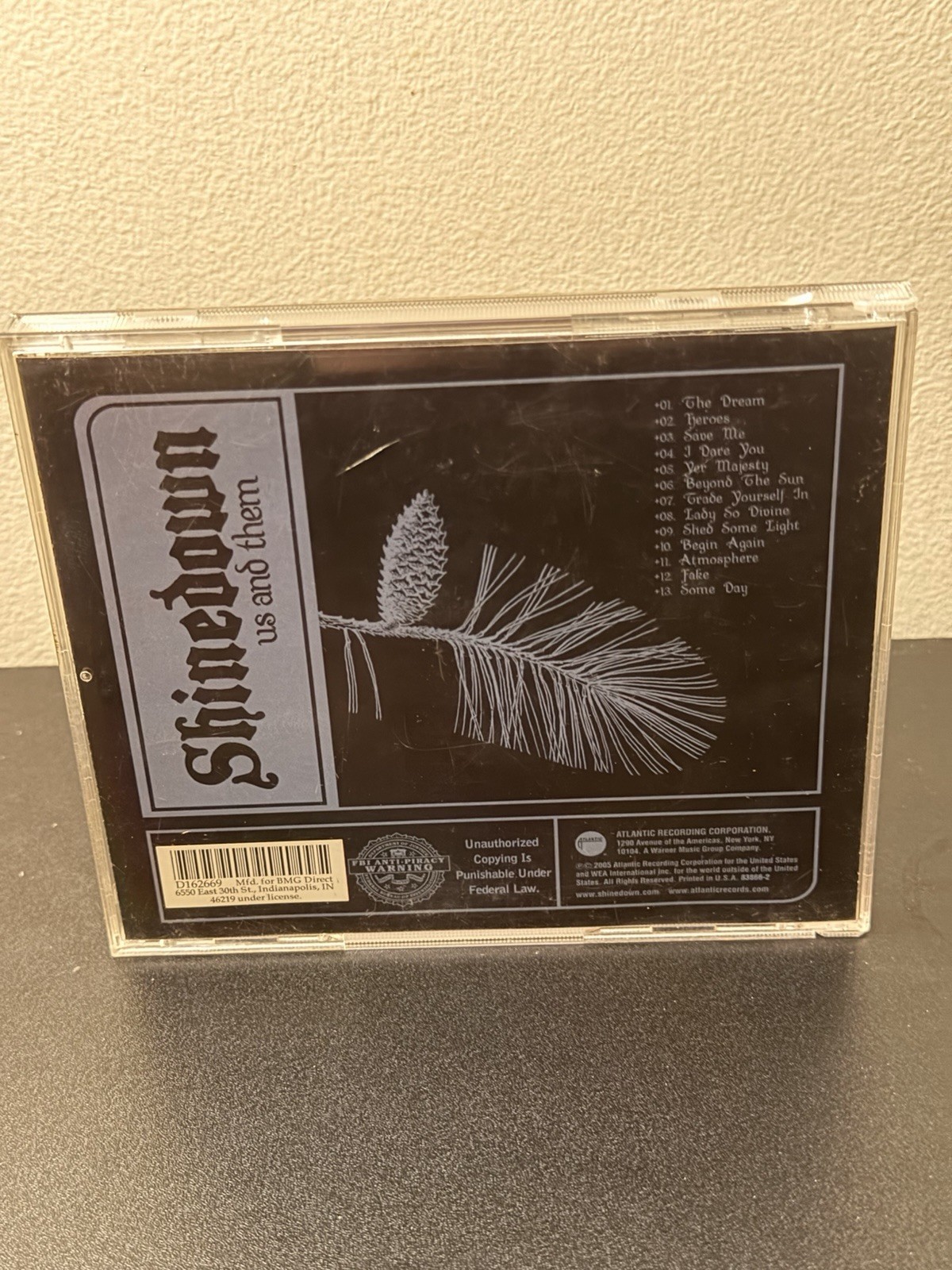 Vintage Shinedown Us and Them CD Album 2005 Atlantic Rock Jewel Case 83602-2