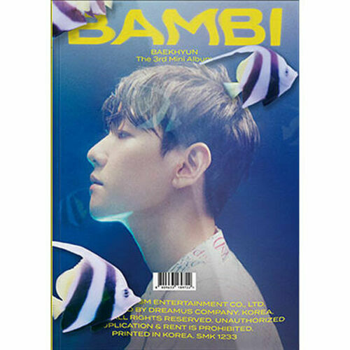 EXO BAEKHYUN BAMBI 3rd Mini Album PHOTO BOOK BAMBI CD+Book+3 Card+F.Poster+etc