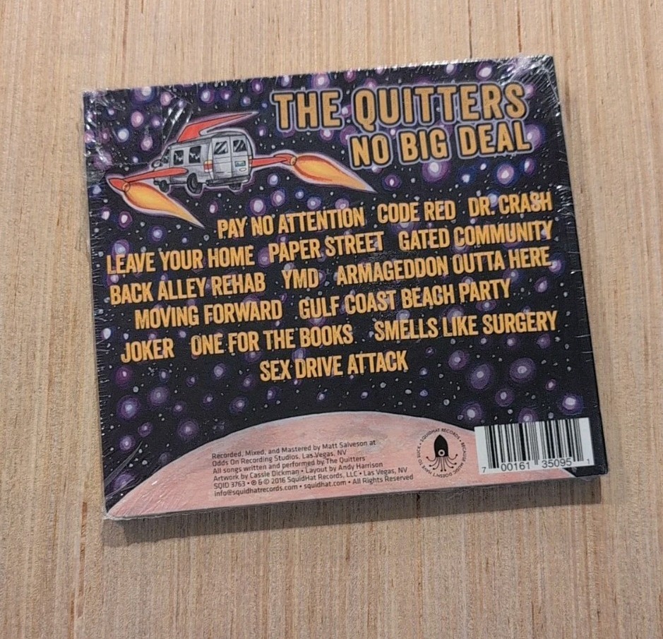 The Quitters No Big Deal CD BRAND NEW & SEALED!
