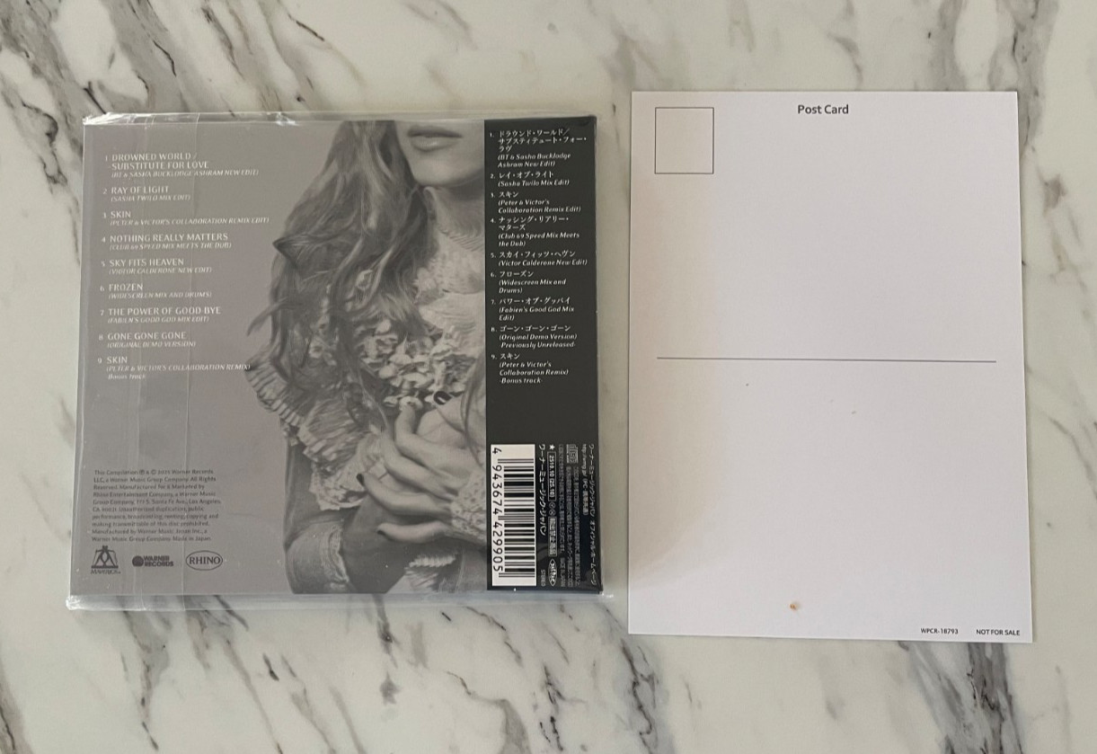MADONNA – VERONICA ELECTRONICA – Japan CD FIRST PRESS STICKER & POSTCARD