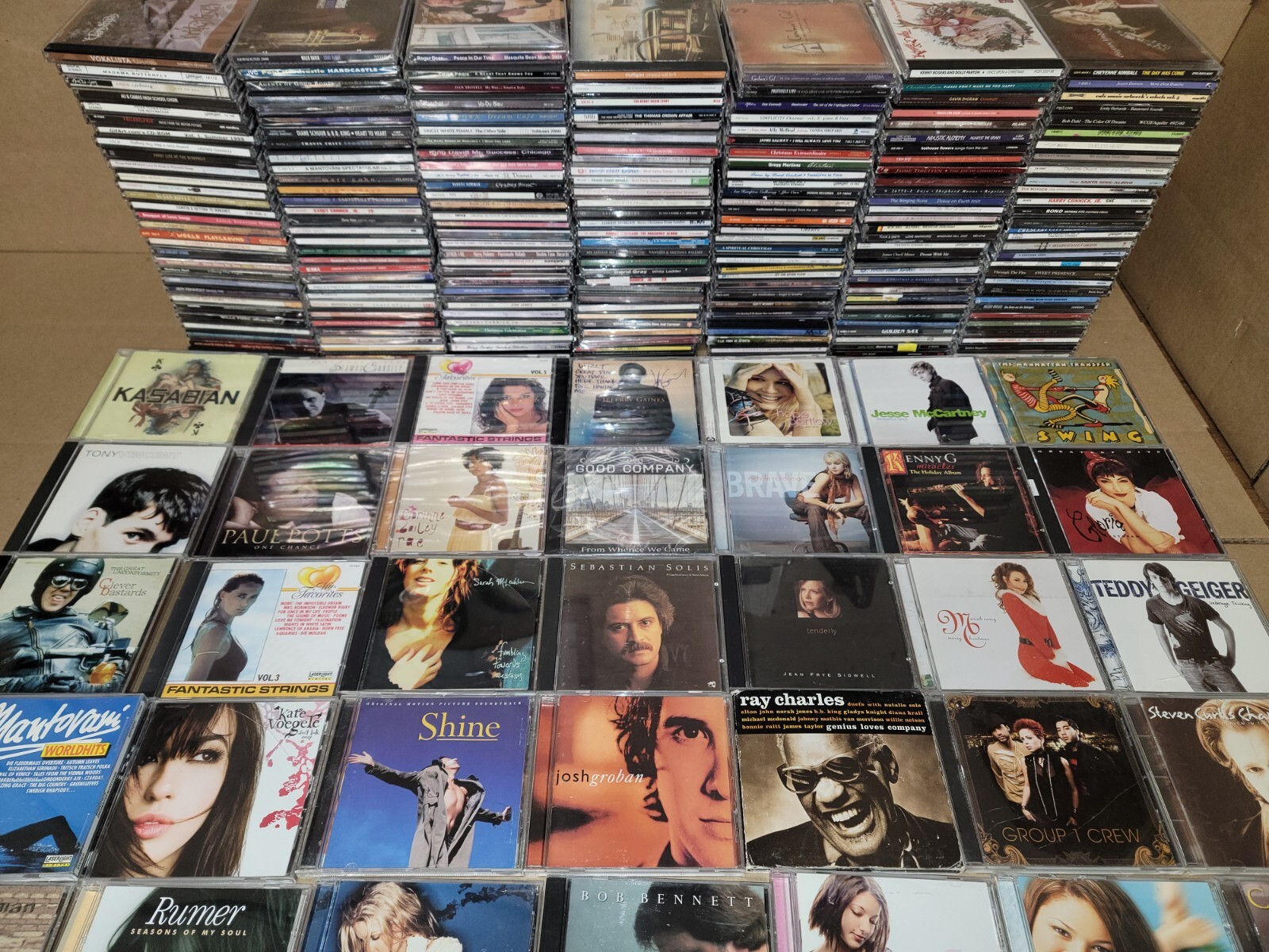 Lot of 50 Assorted CDs MIX ALL Genres Artwork+Case RANDOM BUNDLE Wholesale Bulk
