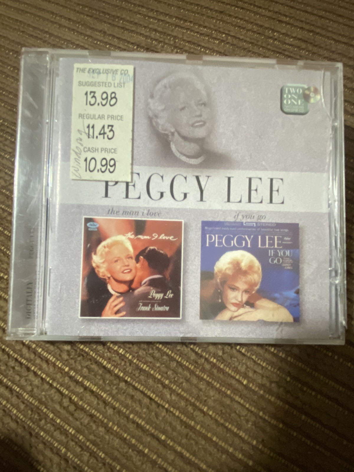 The Man I Love/If You Go by Peggy Lee – 2 Albums on 1 CD – 1997 CD