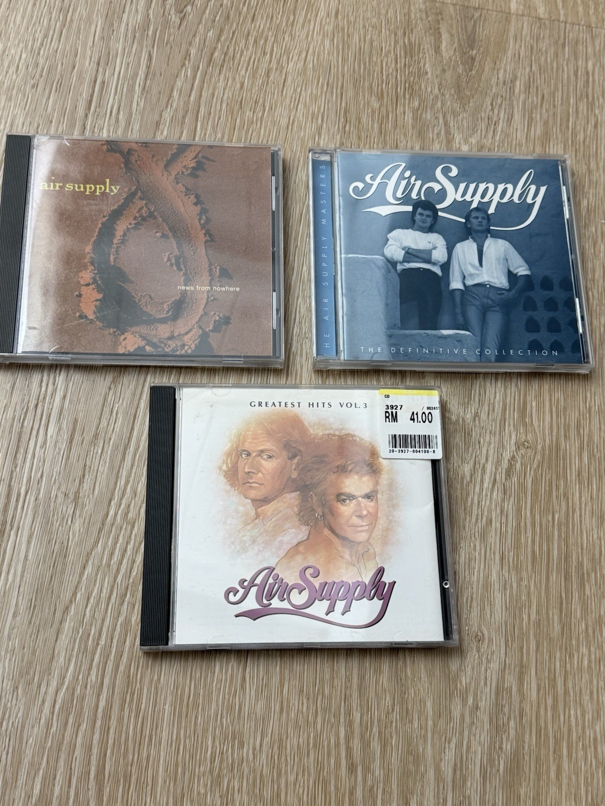 2 LOT CD RARE IMPORT Air Supply Greatest Hits V.3 Malaysia News from Nowhere +