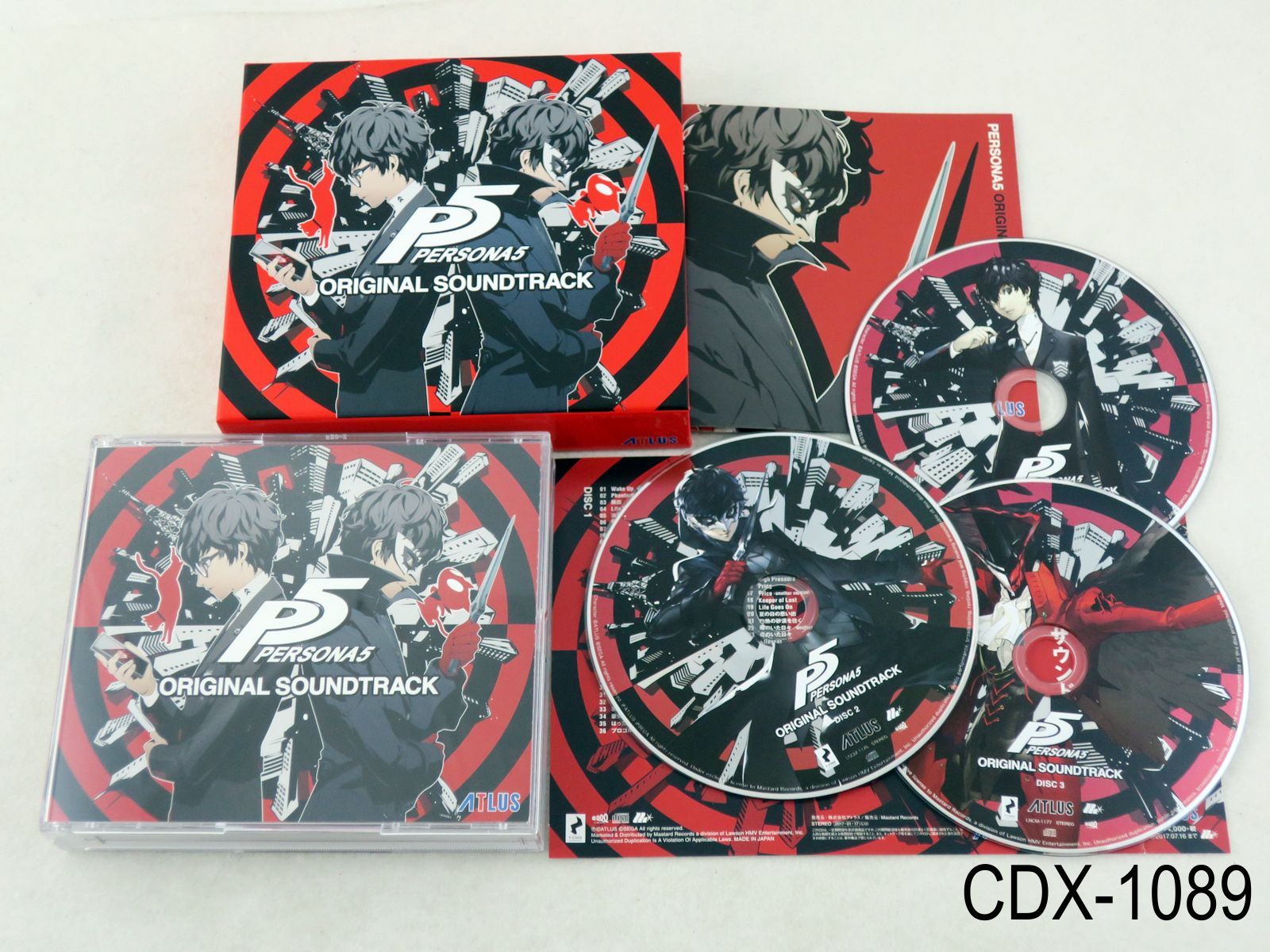 Persona 5 Original Soundtrack OST Japanese Import 3CD Music CD Japan US Seller