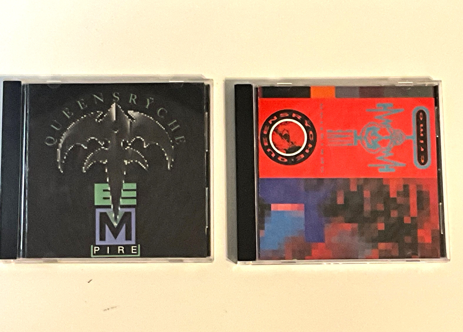 Queensryche 4 CD Lot Dedicated To Chaos, Live Evolution, Empire, Live Crime