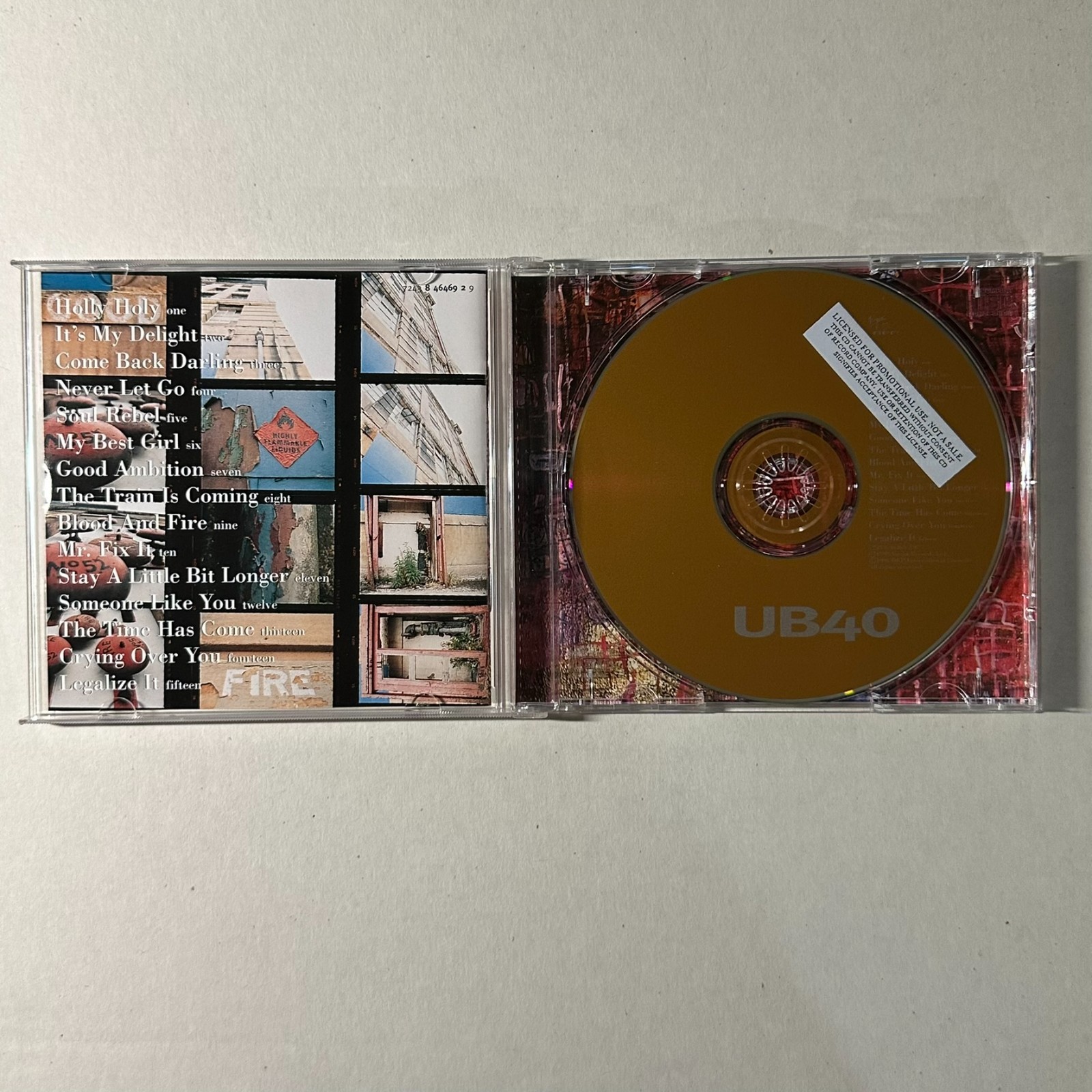 UB40 Labour Of Love III CD 1998 Virgin Promo Reggae Pop Legal Notice Sticker