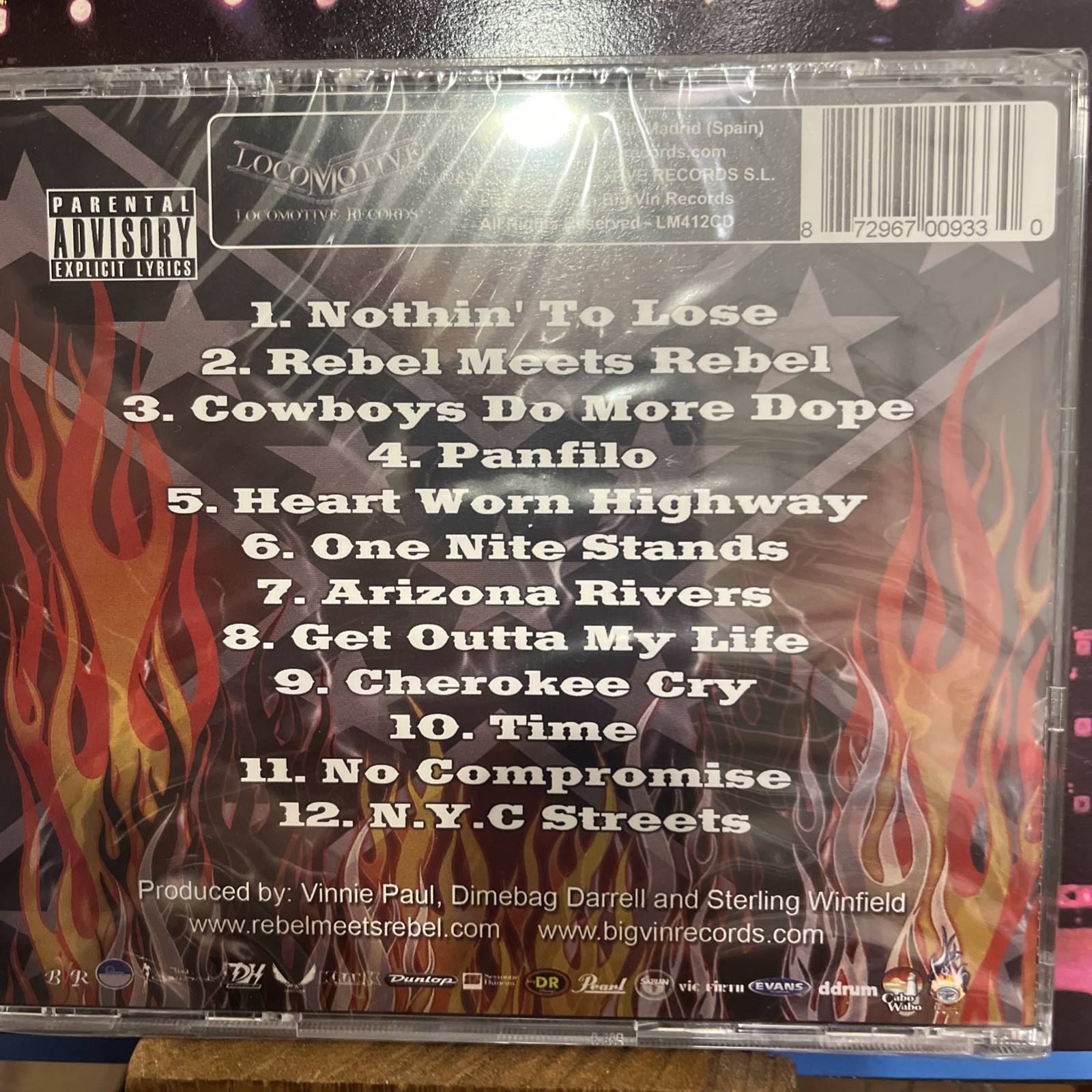 David Allan Coe REBEL MEETS REBEL – Pantera Dimebag Darrell Rare CD Metal