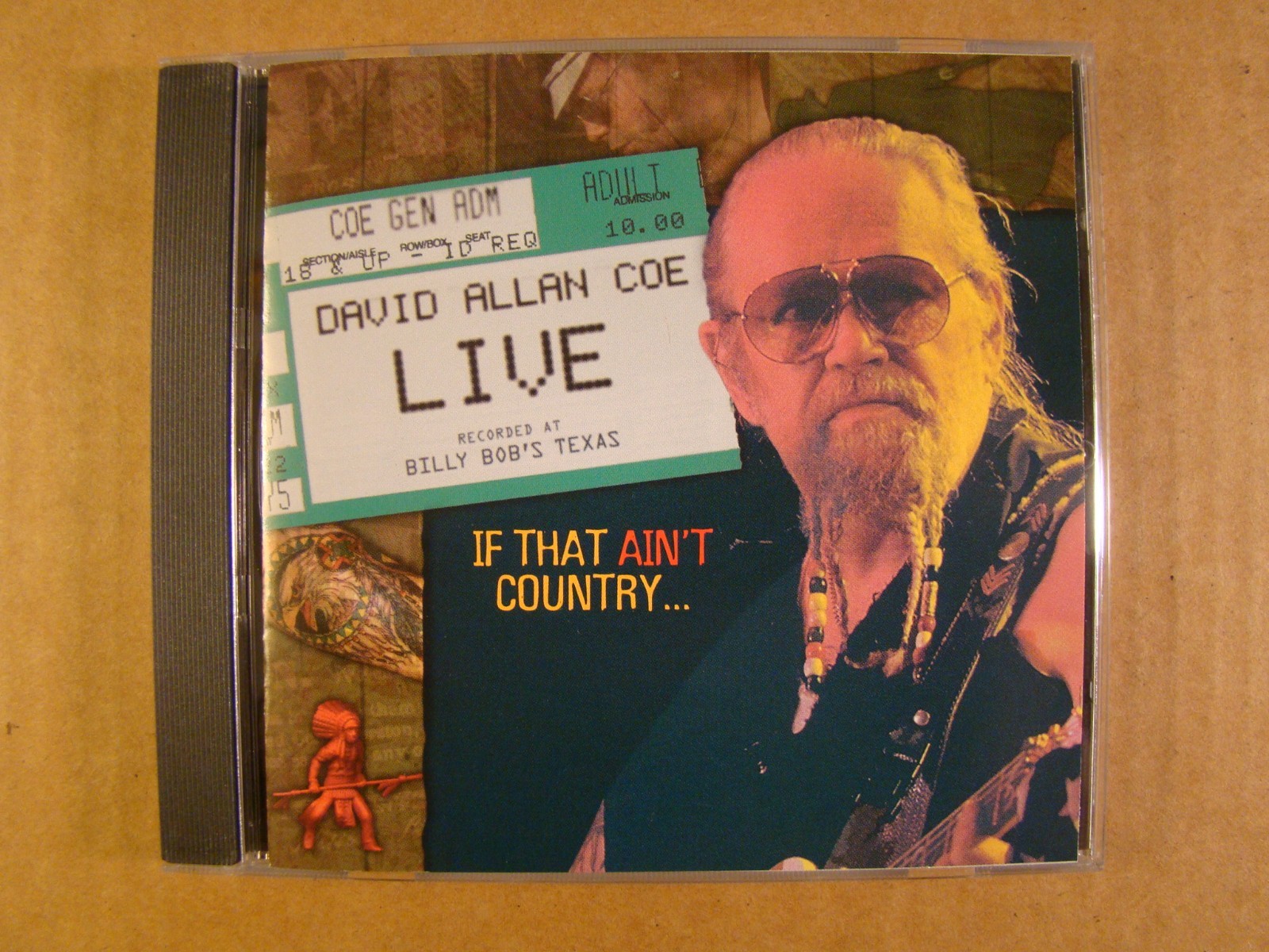 DAVID ALLAN COE: Live, If That Ain’t Country (1997 CD)