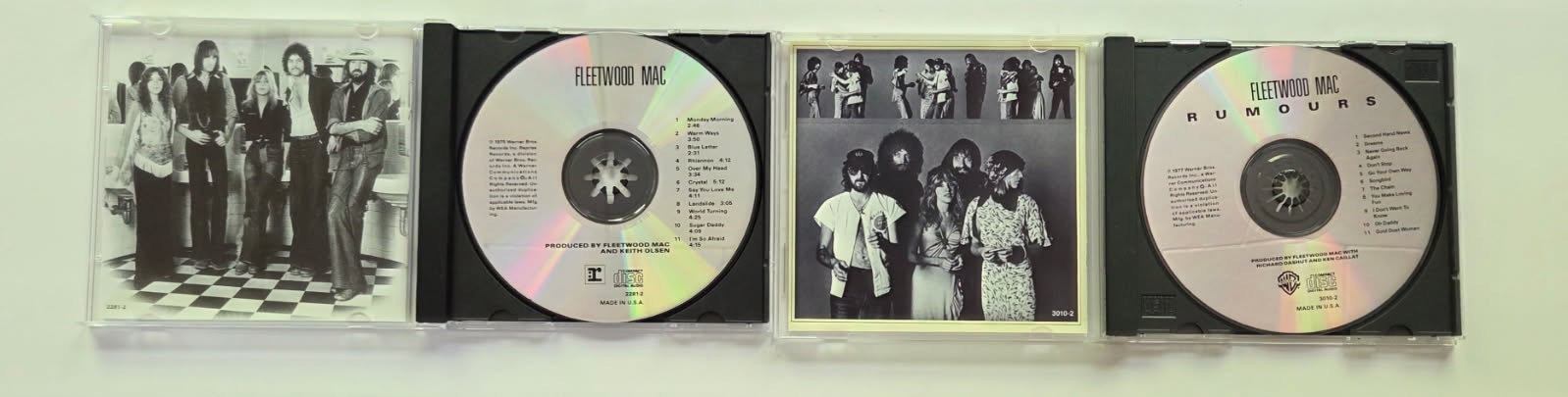 Fleetwood Mac 2 CD Lot Self Titled and Rumours LIKE NEW CONDITION!
