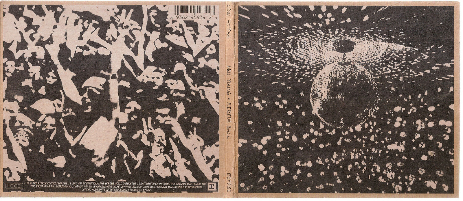 Neil Young – Mirror Ball (CD, Jun-1995, Warner Bros.) #0221DG