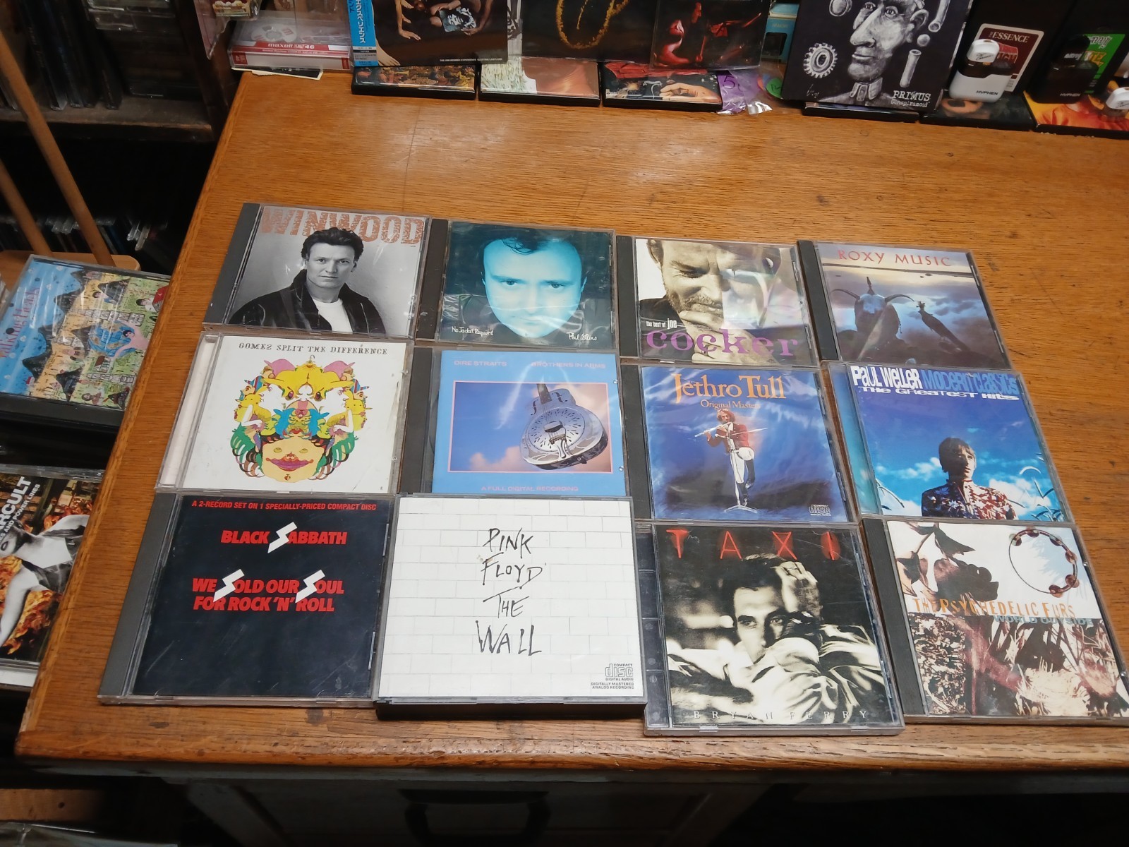 brit rock cd lot/12 pink floyd,black sabbath,jethro Tull,Gomez,Dire Straits,Roxy