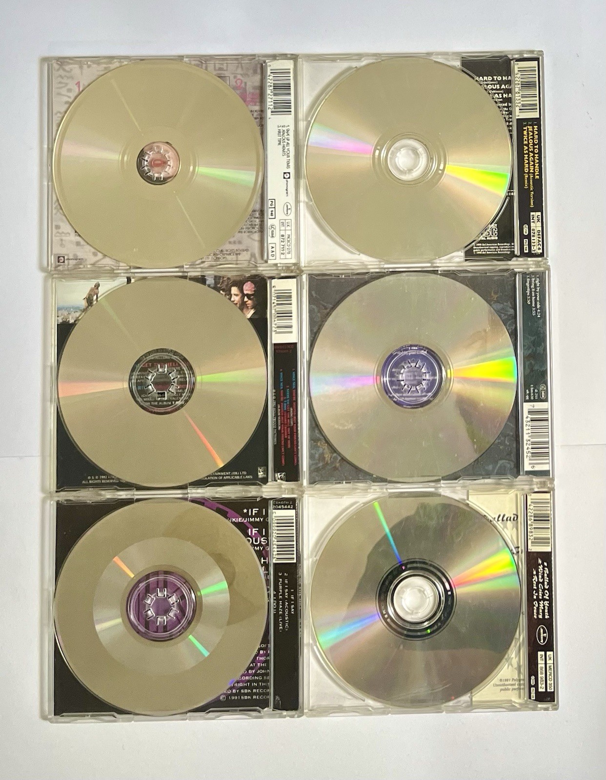 Hard Rock Single CD Lot Vince Neil King Of The Hill Richie Sambora Robin Beck