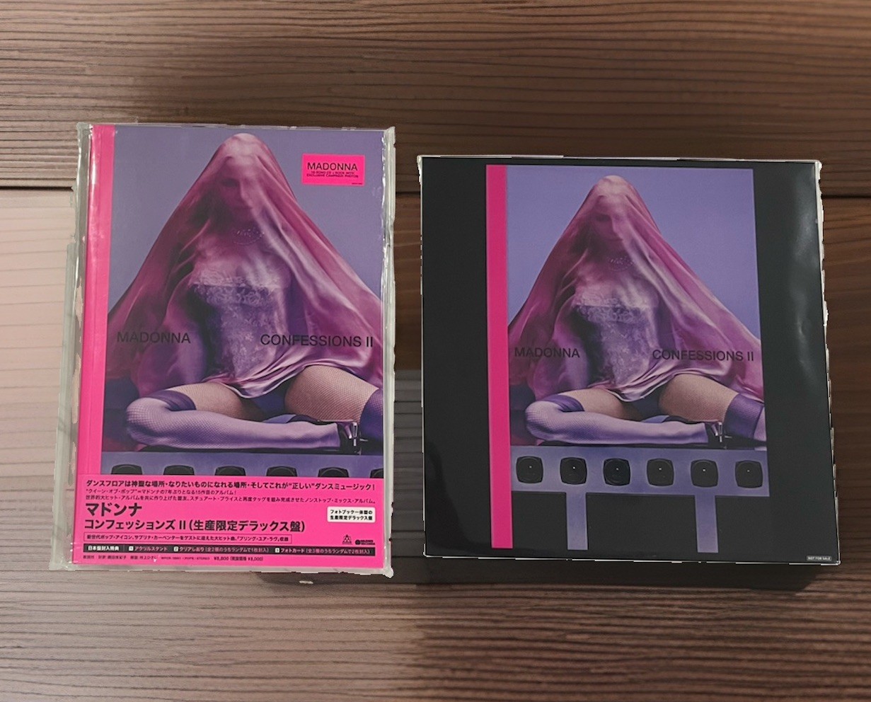 MADONNA “Confessions II” JAPAN Deluxe CD +Photobook + Acrylic Stand MEGA JACKET