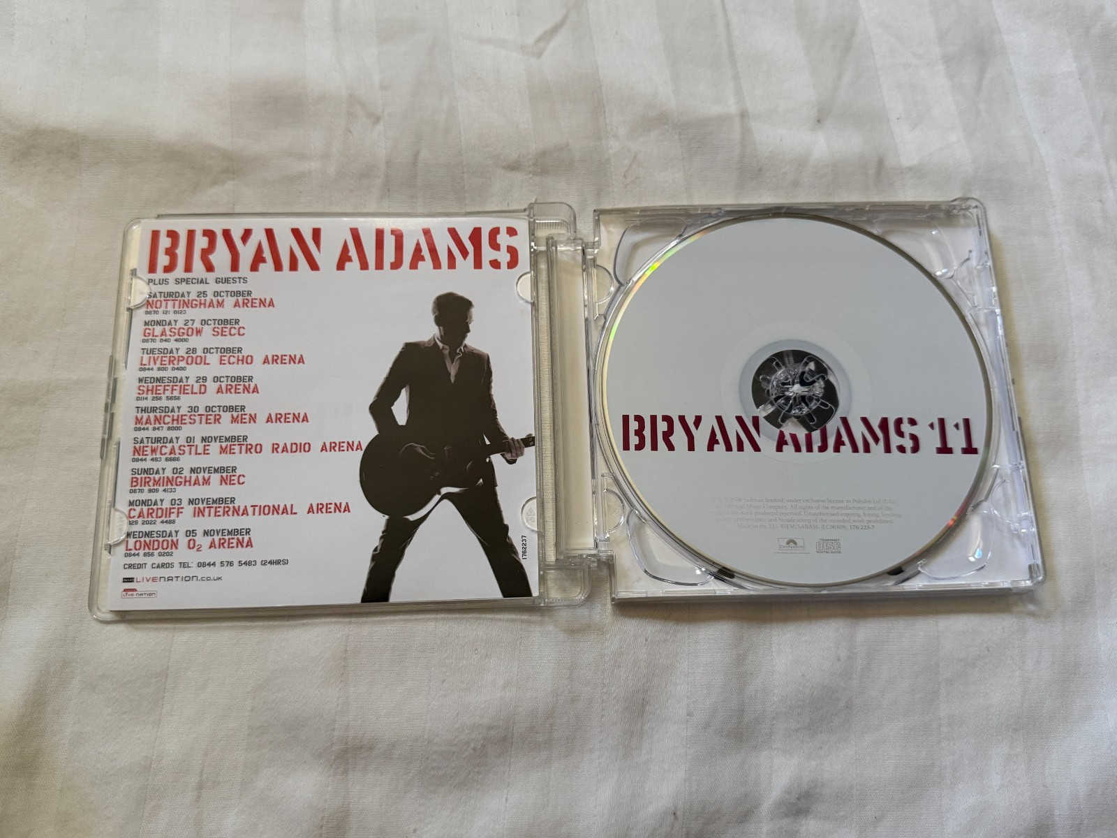 Bryan Adams – 11 CD 2008 Polydor Import Bonus Track Super Jewel Box OOP RARE