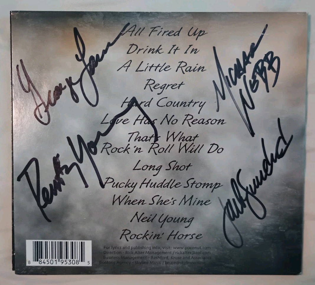 POCO CD ALL FIRED UP 2013 signed / autographed 12 song RUSTY YOUNG Michael Webb