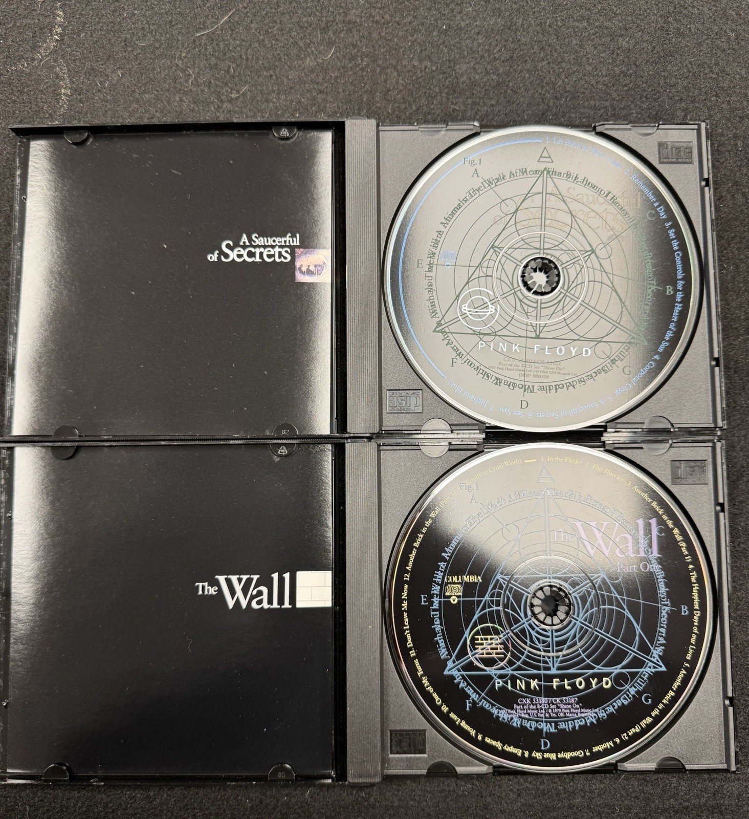 Pink Floyd Shine On Rock CD Box Set With Book And Postcards 8 Cds
