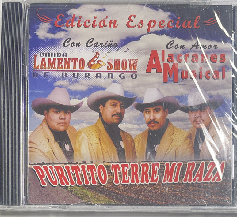 Puritito Terre Mi Raza: Banda Lamento Show de Durango CD(2005,Fonovisa) Cracked