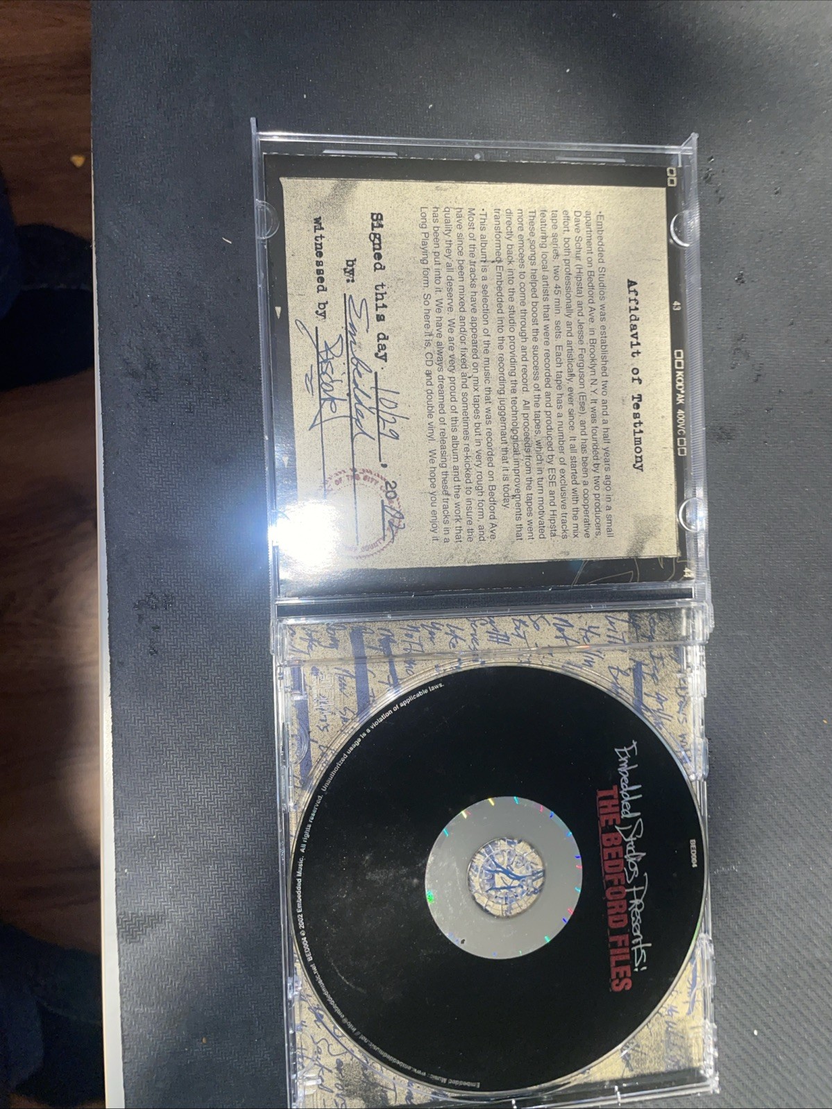 The Bedford Files by Embedded Music _CD Aesop Rock Vast Aire Zion 1 C Rayz Walz