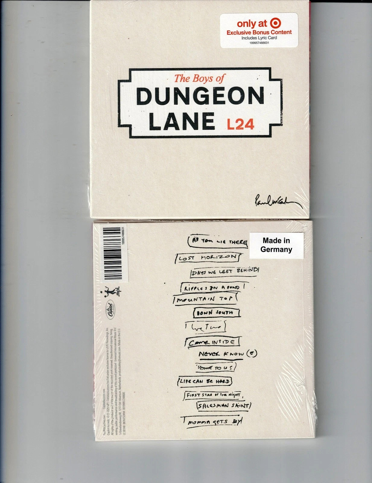PAUL McCARTNEY -BOYS OF DUNGEON LANE L24 (CD 2026) NEW*14 TRKS*Bonus Lyric Card*