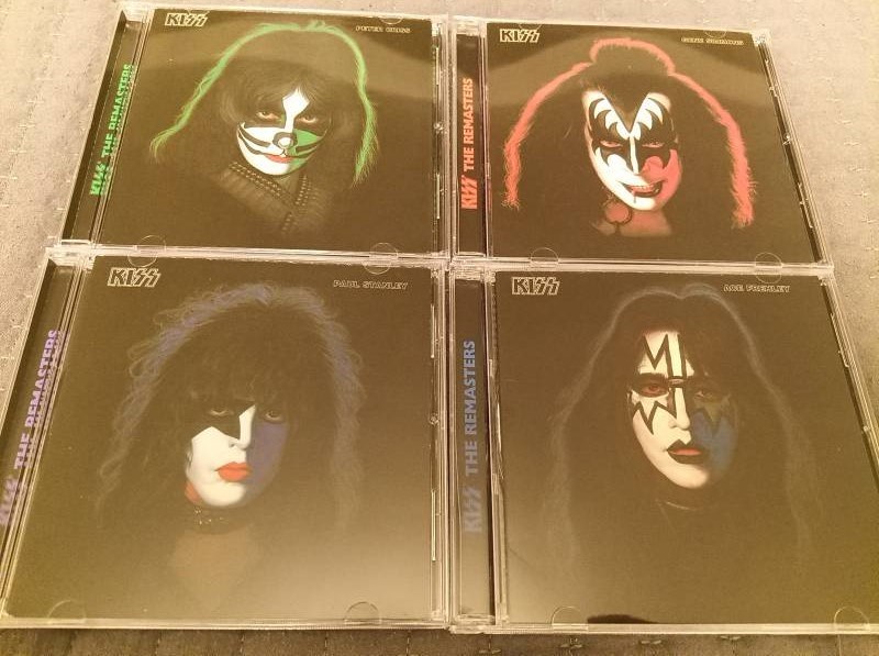 KISS solo 4 CDs Ace Frehley Peter Criss Gene Simmons Paul Stanley remasters Mint