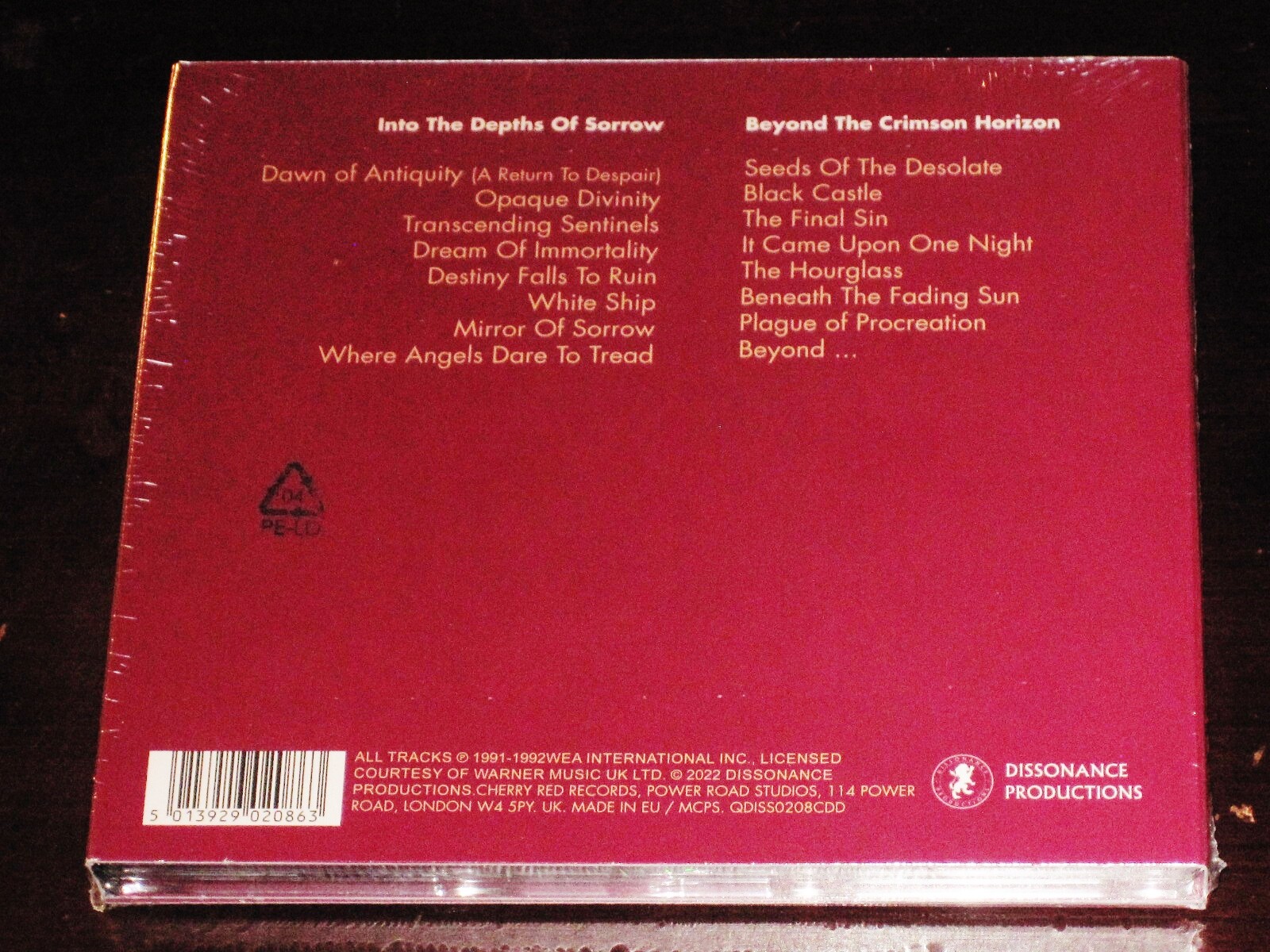 Solitude Aeturnus: Into The Depths Of Sorrow + Beyond Crimson Horizon 2 CD NEW