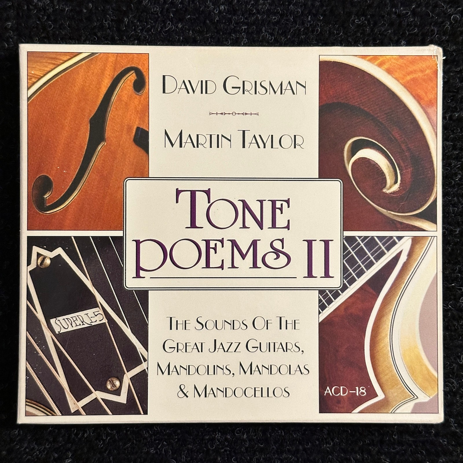 David Grisman & Martin Taylor Tone Poems 2 CD 1995 Acoustic Disc Jazz Folk