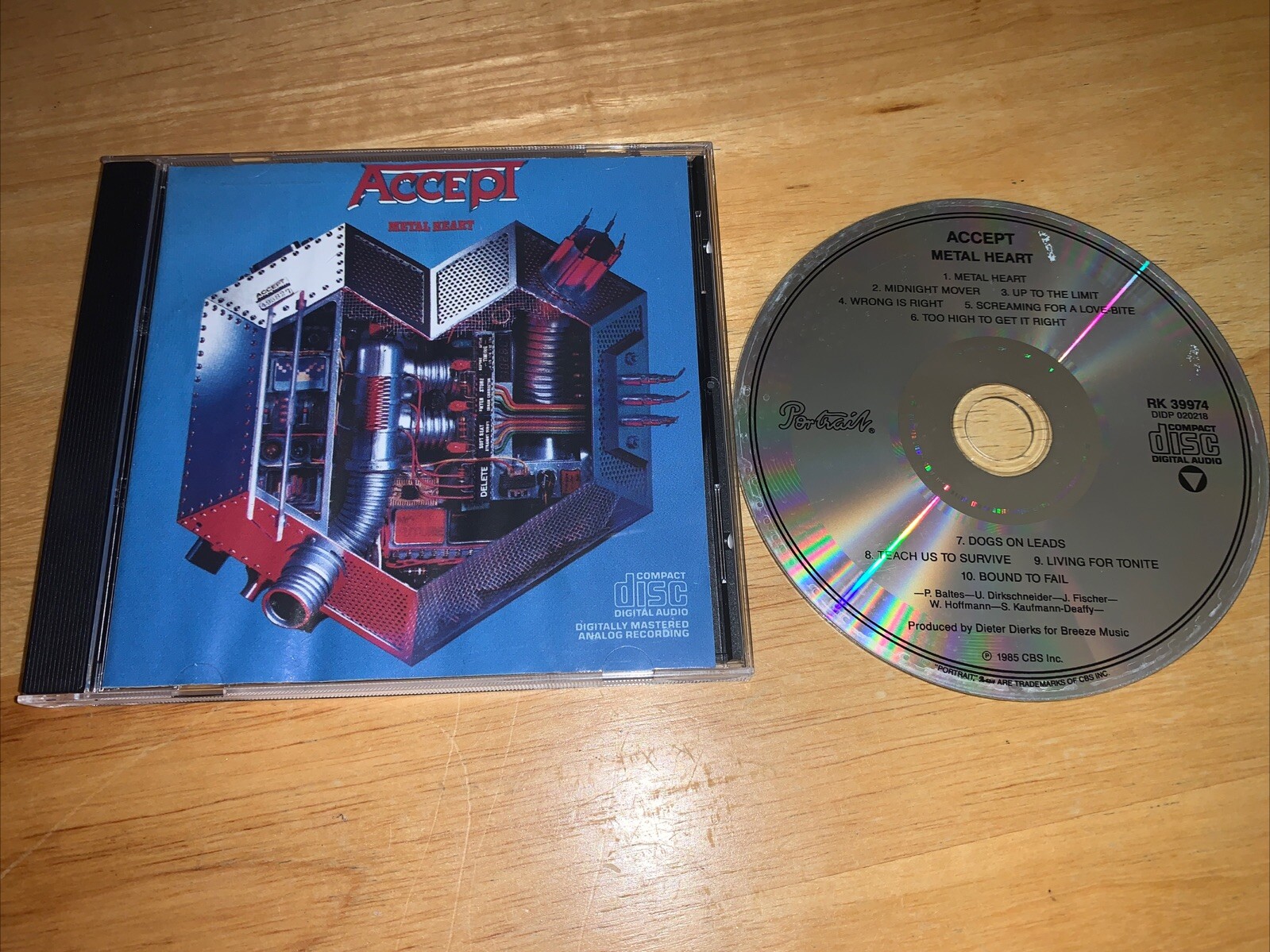 Accept – Metal Heart [New CD]1985-Mexico – VG – Rock