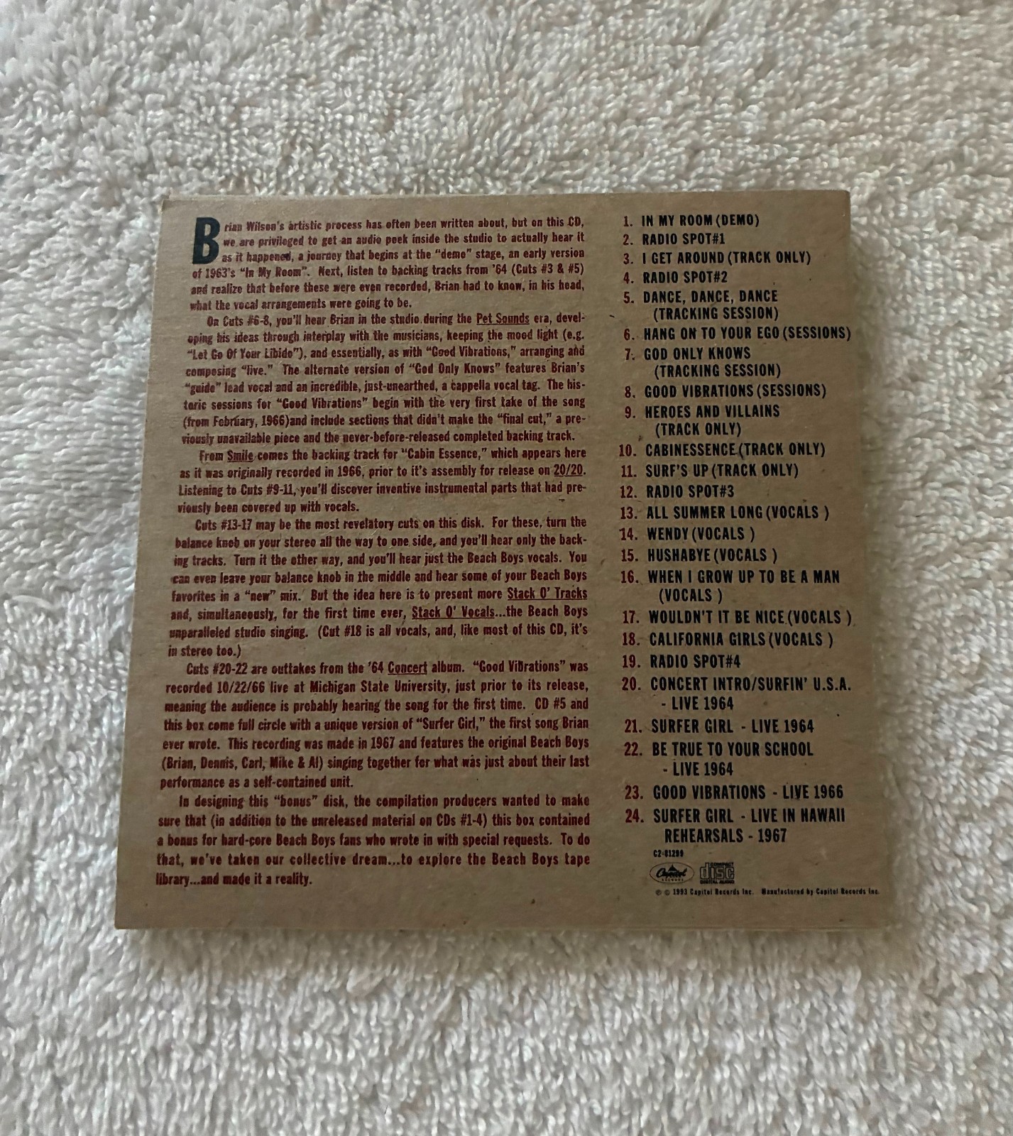 Thirty Years Of The Beach Boys 4 CD Box Set Plus Bonus Disc 1993 Like New