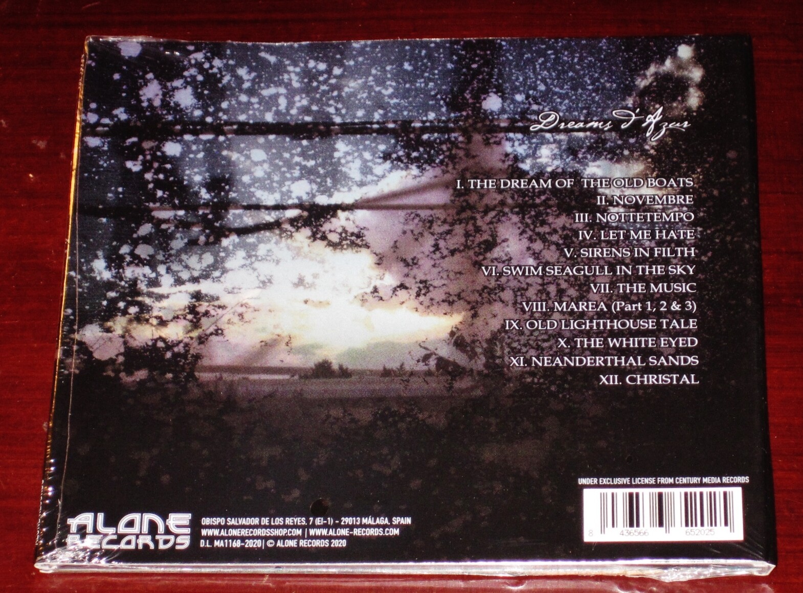 Novembre: Dreams D’Azur CD 2020 Alone Records Spain AR-109CD Digisleeve NEW