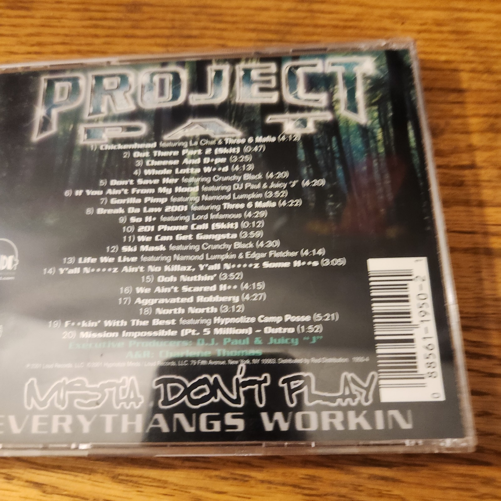 Project Pat – Mista Don’t Play CD Rap Album Memphis Rap Chickenhead RARE HTF