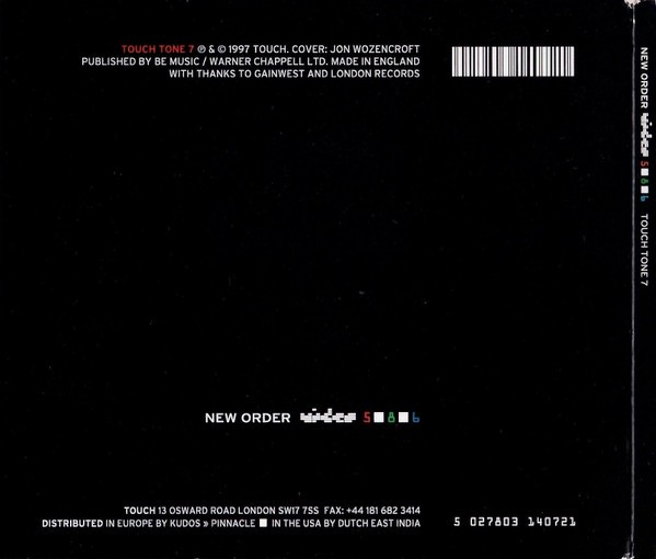 New Order – Video 5-8-6 (CD, Single, Digipak) – NM/VG+