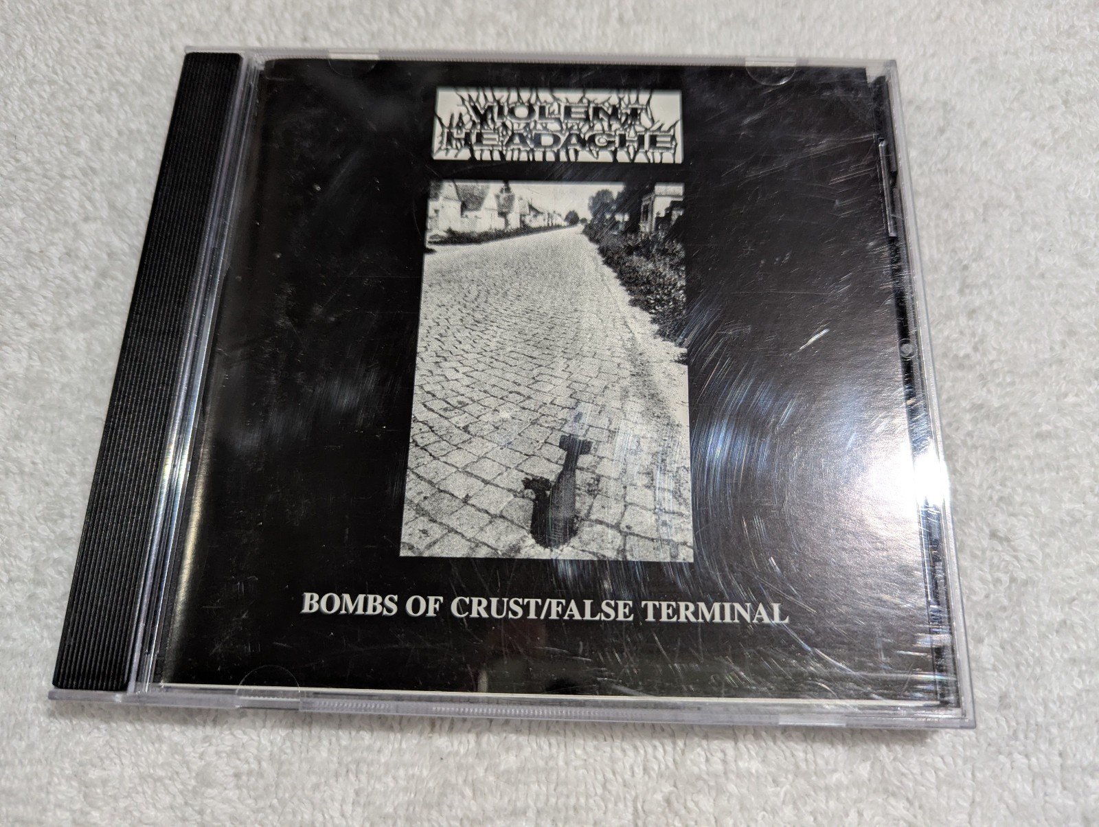 VIOLENT HEADACHE Bombs Of Crust/False Termina CD Six Weeks grindcore Spain Denak
