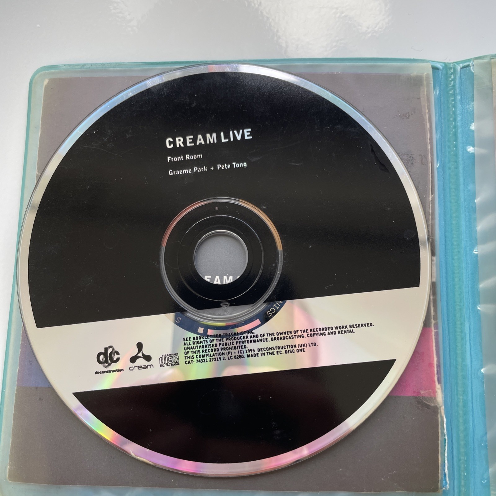Cream Live | 1995 | Limited Edition Blue Rubber Case | Rare/Collectors | 2 Discs
