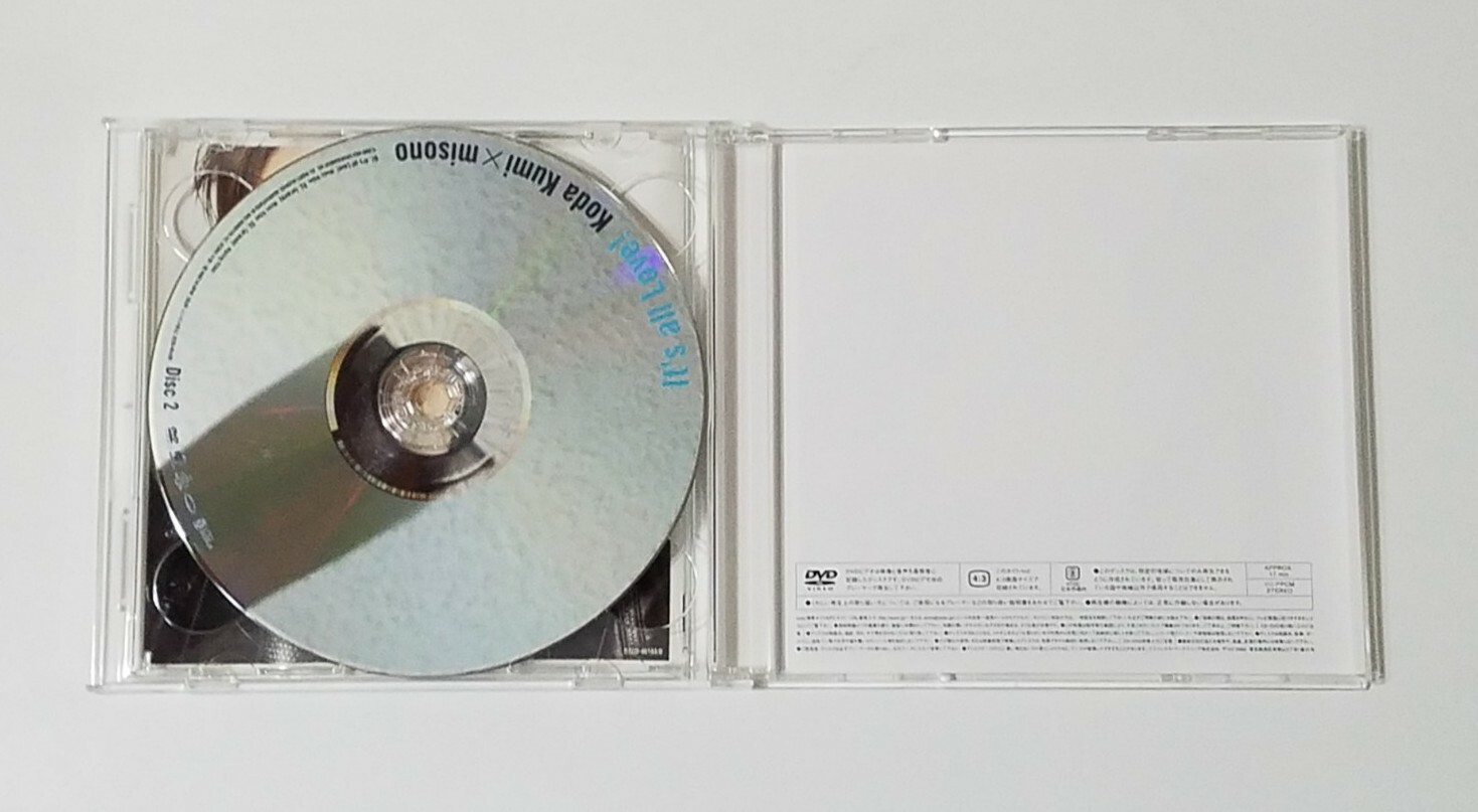 Koda Kumi X Misono: It’s All Love MAXI SINGLE CD + DVD (REGION 2) VERY GOOD!