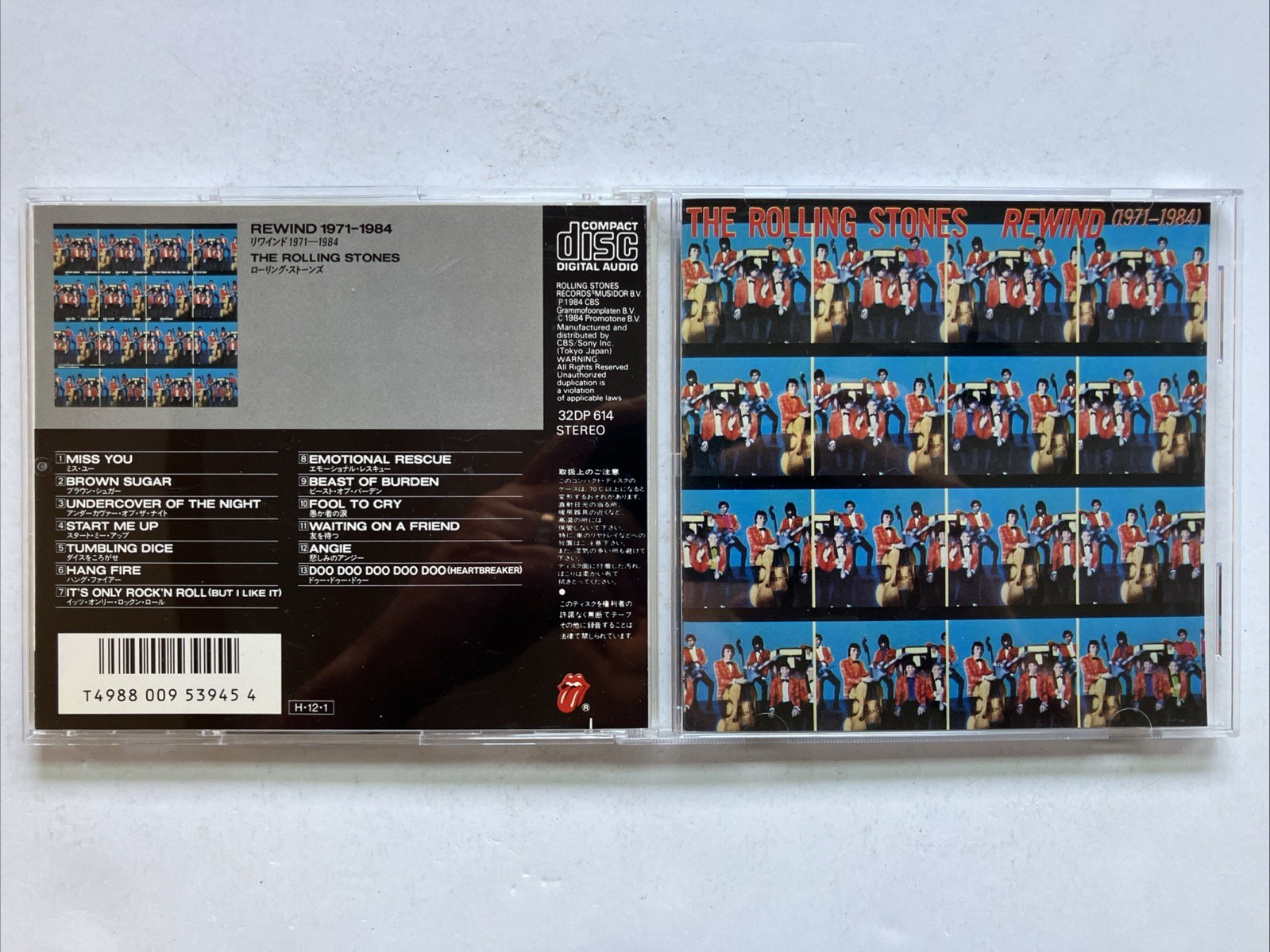 Rewind (1971-1984) by The Rolling Stones (CD, Columbia) Import – Japan, Like New