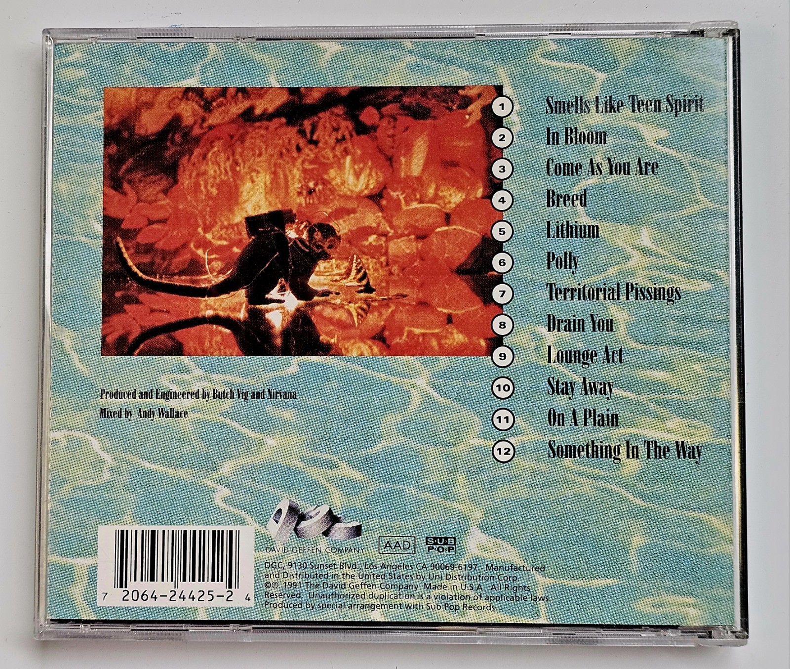 Rare Vintage Nirvana Nevermind CD 1991 US First Pressing Mispress VG