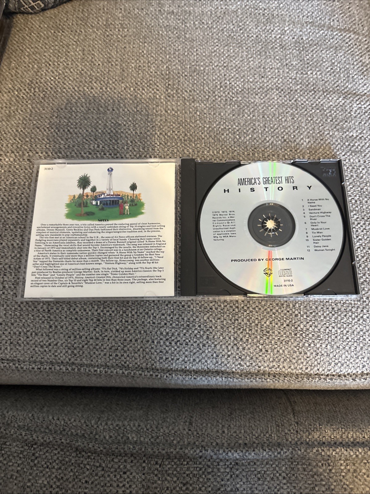 America’s Greatest Hits History CD – NEAR MINT CONDITION!!!