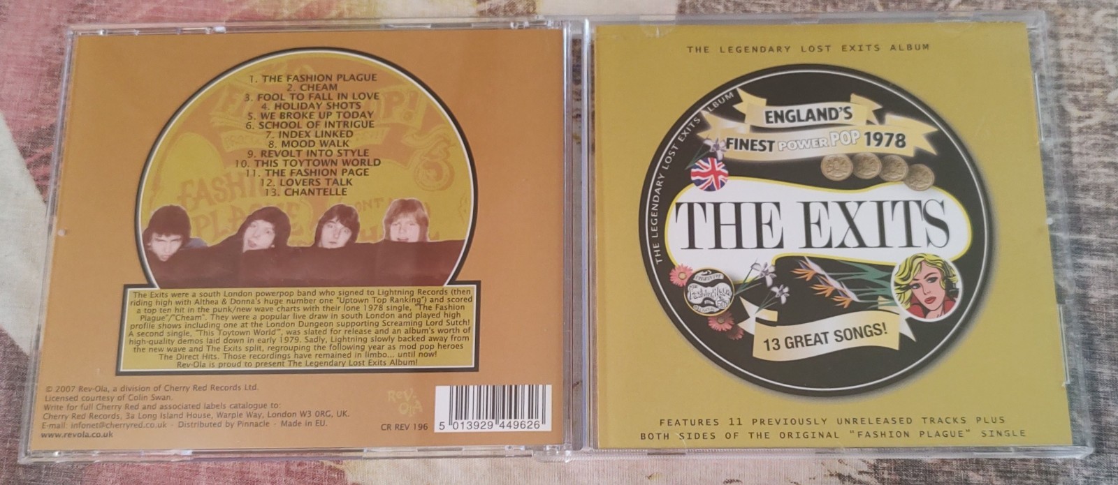 The Exits – The Legendary Lost Exits Album – 1978/2007 REV-OLA – MINT POWER POP