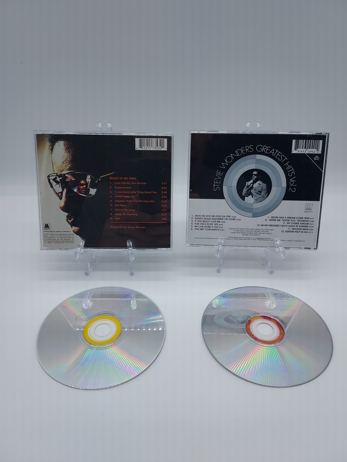 STEVIE WONDER (2 CD Lot)- Songs In The Key Of Life – Talking Book, Pre Owned