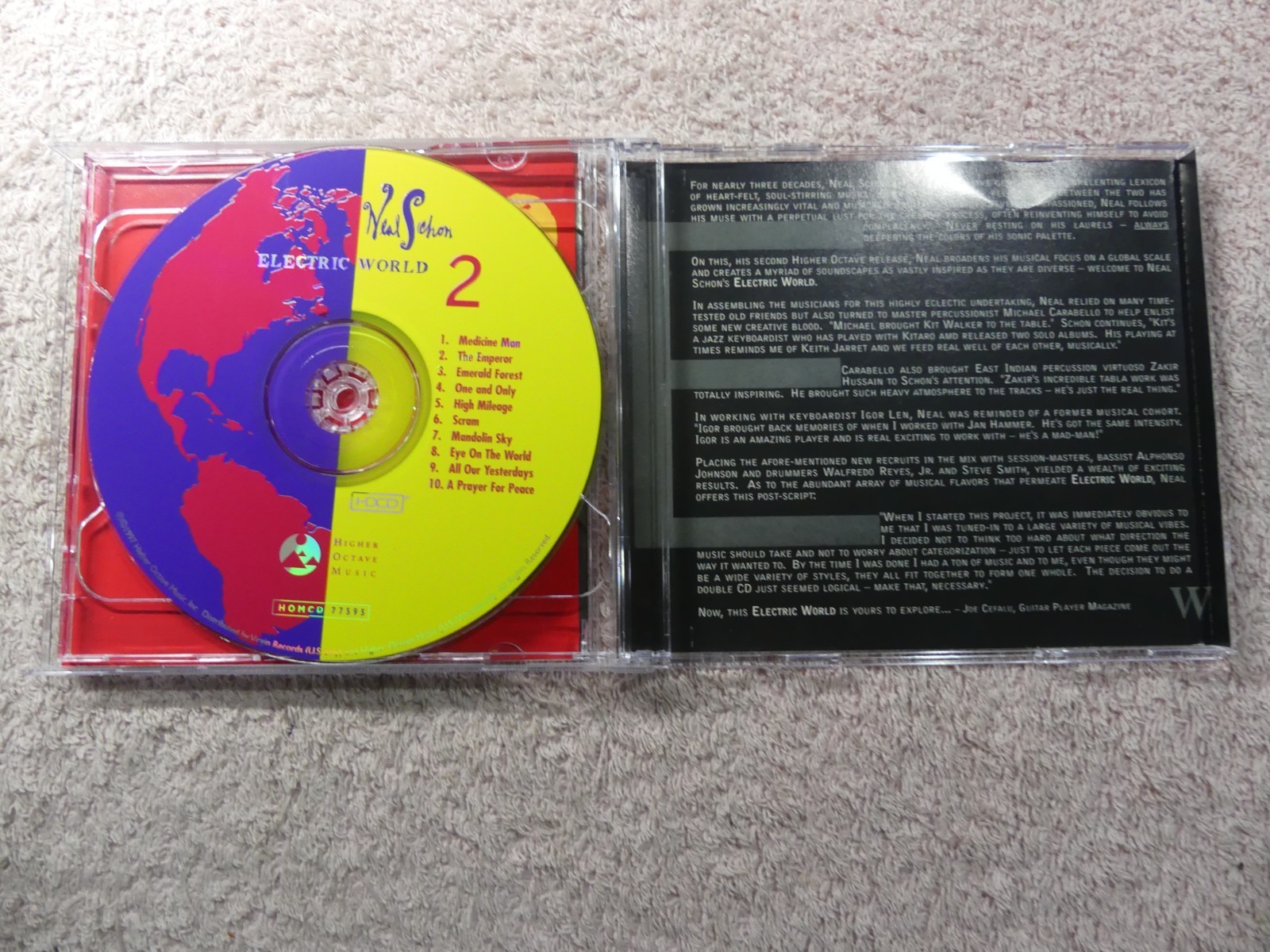 Electric World by Neal Schon (CD, Jul-1997, 2 Discs, Virgin)