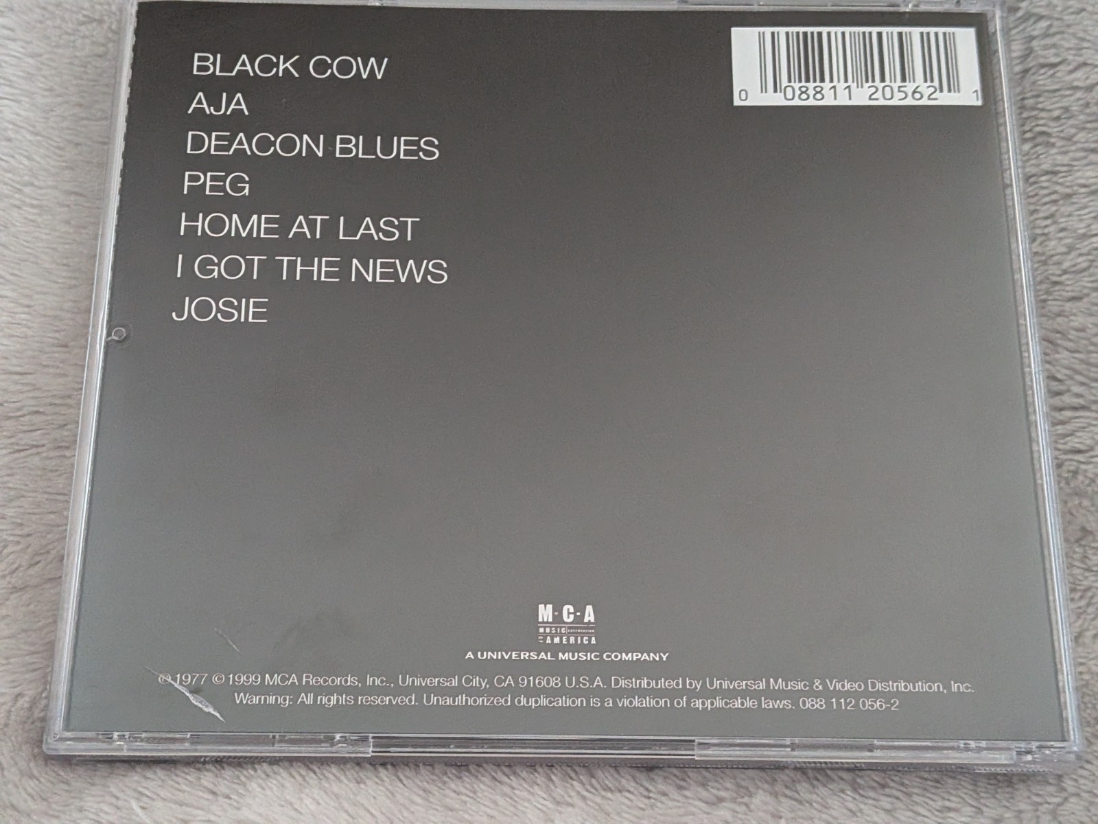 Steely Dan ‎– Aja CD (MCA Records ‎– 088 112 056-2, 1999)
