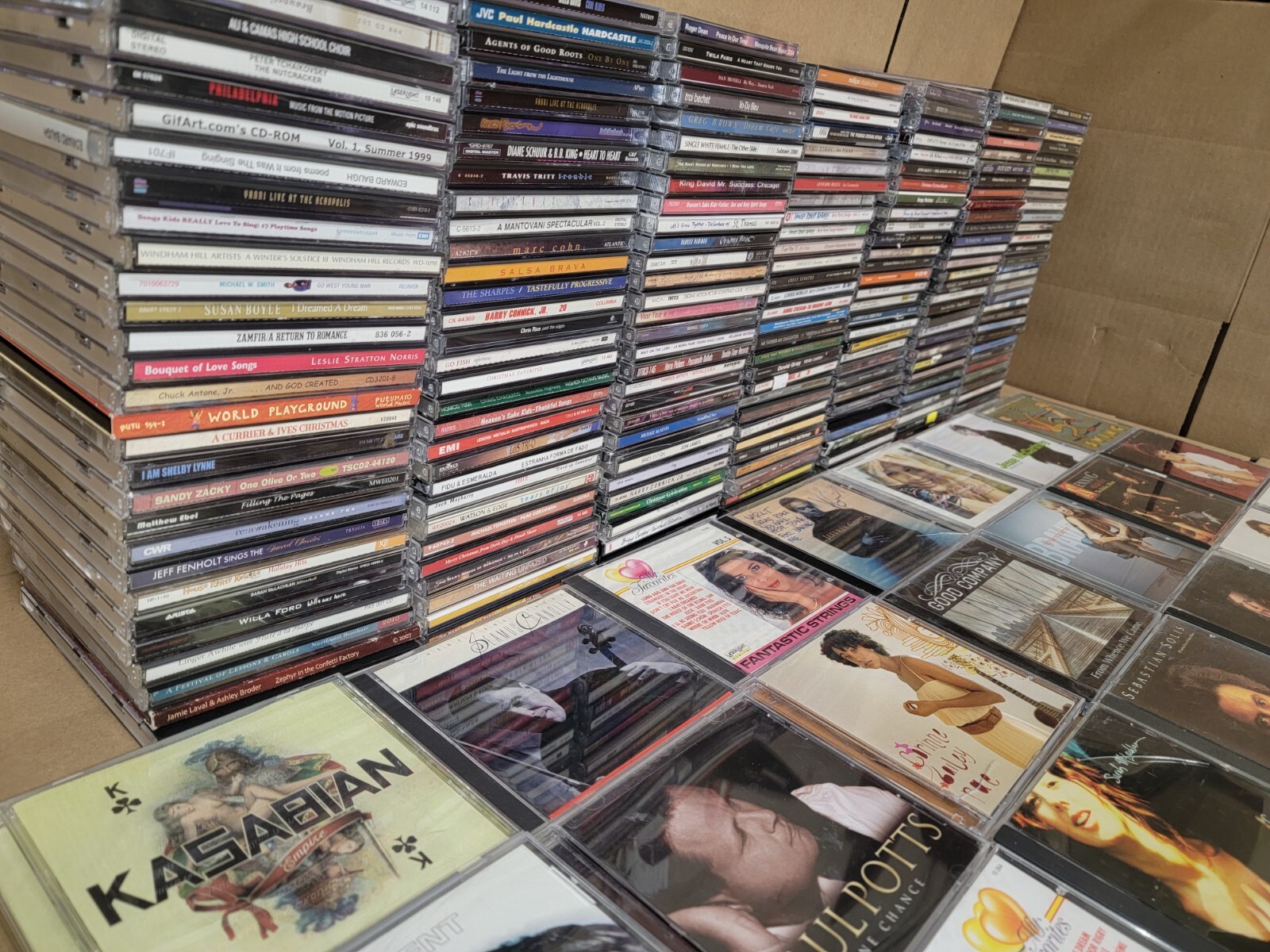 Lot of 50 Assorted CDs MIX ALL Genres Artwork+Case RANDOM BUNDLE Wholesale Bulk